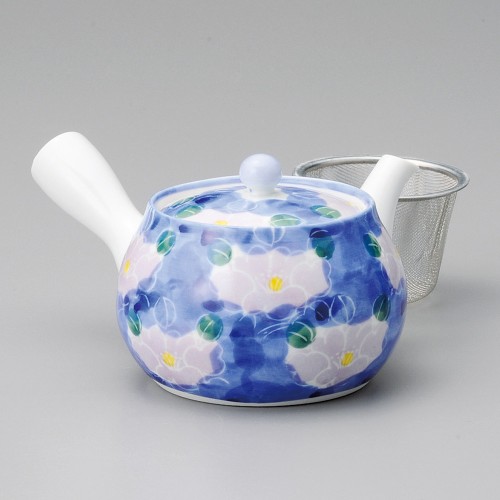58025-611 紫花中急須(アミ付)|業務用食器カタログ陶里30号
