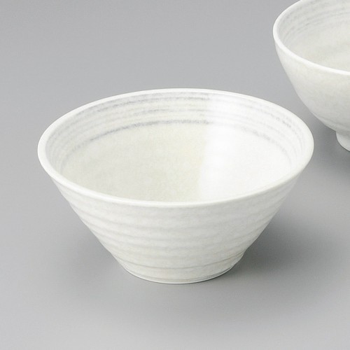 59317-331 刷毛目白雪6.5水輪めん丼|業務用食器カタログ陶里30号