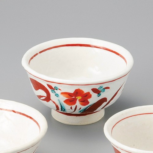 59326-451 志野赤絵5.5反丼|業務用食器カタログ陶里30号