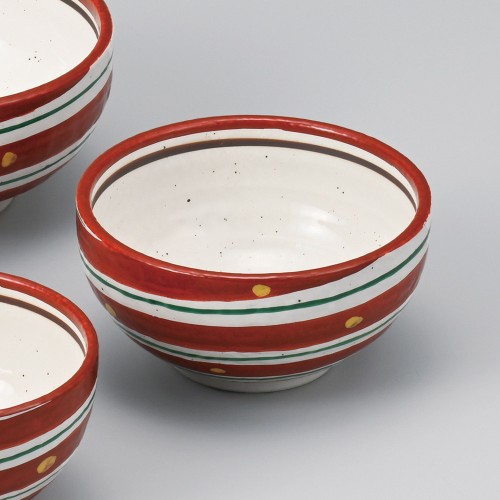 59330-511 赤絵二色渦5.0丼|業務用食器カタログ陶里30号