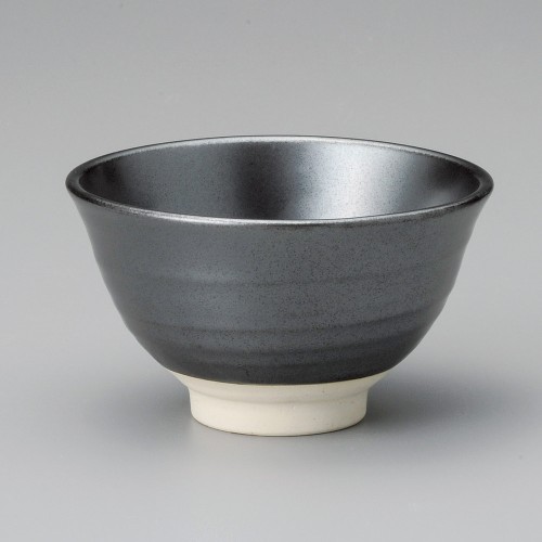 64839-601 楽釉黒軽量茶碗|業務用食器カタログ陶里30号
