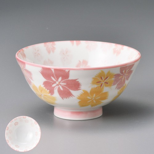 65114-331 雅桜赤茶碗|業務用食器カタログ陶里30号