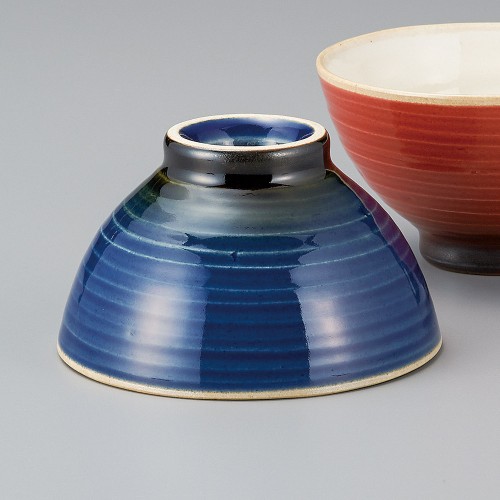 65209-281 寿(ことぶき)茶碗(青)|業務用食器カタログ陶里30号