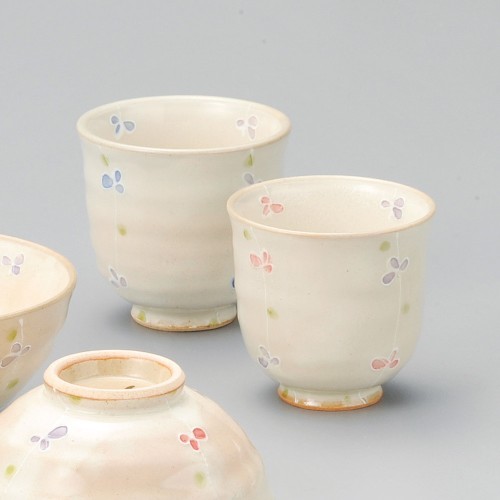 66120-131 一珍立花湯呑(小)|業務用食器カタログ陶里30号