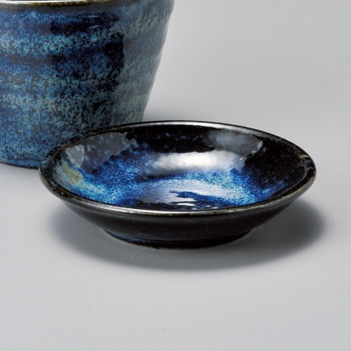 67304-201 藍白霧そば小皿|業務用食器カタログ陶里30号
