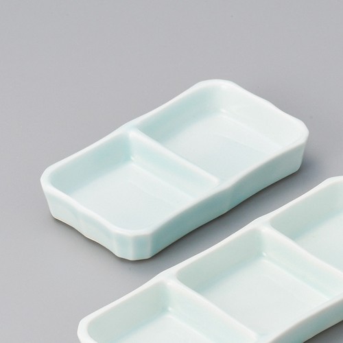 67825-411 青白磁2品皿(中)|業務用食器カタログ陶里30号