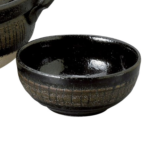 68818-711 黒十草丸小鉢|業務用食器カタログ陶里30号