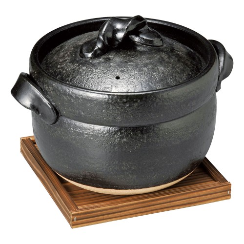 69105-431 信楽焼五合炊御飯鍋|業務用食器カタログ陶里30号