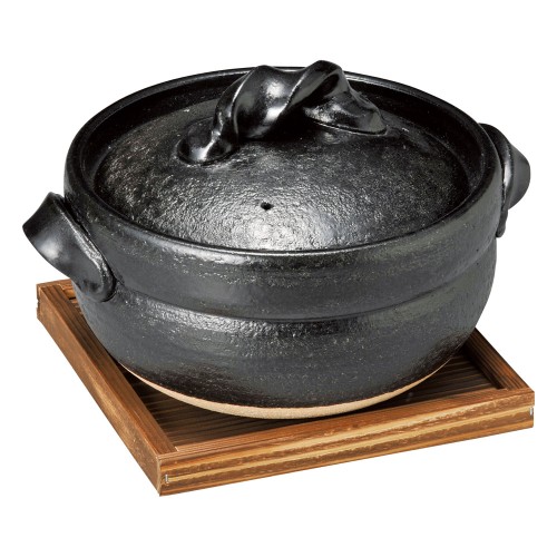 69107-431 信楽焼三合炊御飯鍋|業務用食器カタログ陶里30号