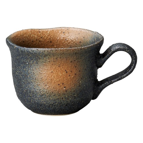 71206-221 黒備前吹き フリルコーヒー碗のみ|業務用食器カタログ陶里30号