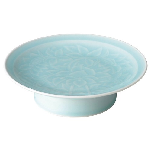 72201-251 青白磁唐草 6.0大高浜皿|業務用食器カタログ陶里30号