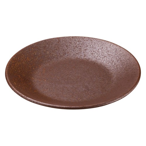 73428-021 赤茶備前 5.0皿|業務用食器カタログ陶里30号