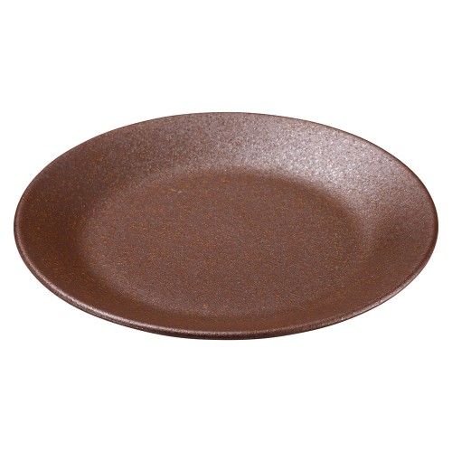 73430-021 赤茶備前 6.5皿|業務用食器カタログ陶里30号