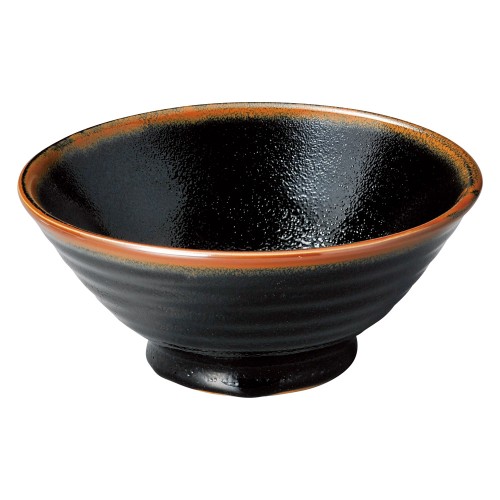 73825-181 ゆず天目 6.0そば丼|業務用食器カタログ陶里30号