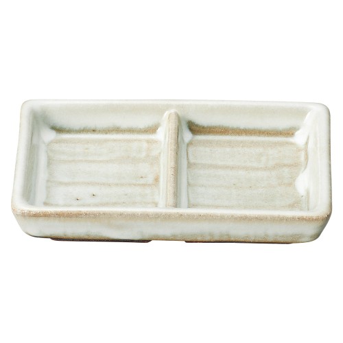 74043-181 唐津うのふ 二ツ切やくみ皿|業務用食器カタログ陶里30号