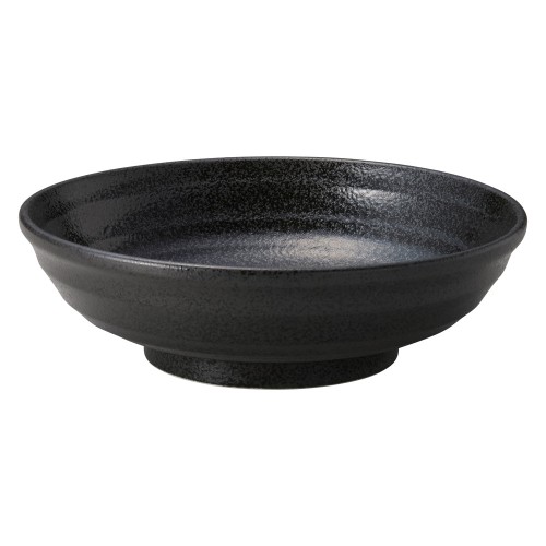 74222-471 らせん ブラック麺丼(中)|業務用食器カタログ陶里30号