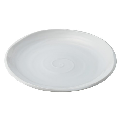 74241-471 らせん ホワイト8.0浅皿|業務用食器カタログ陶里30号