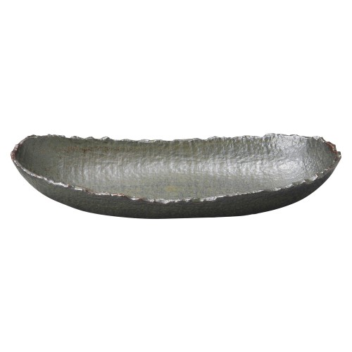 74601-461 強化 ナチュラル ブラック 10.0楕円ボール(細)|業務用食器カタログ陶里30号