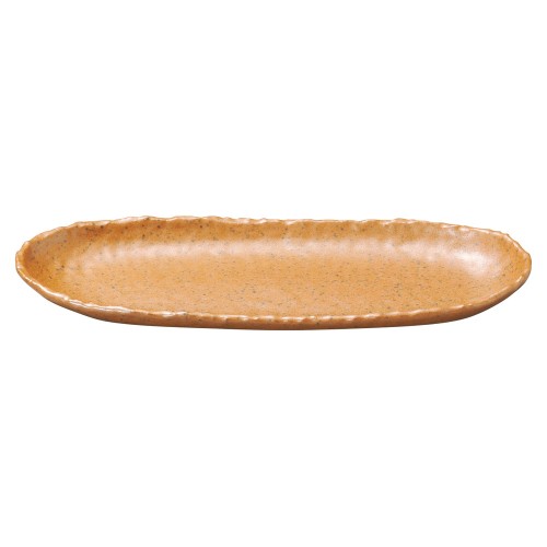 74702-461 強化 ナチュラル チョコ 9.0楕円長皿(中)|業務用食器カタログ陶里30号