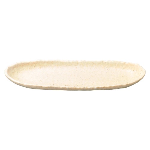 74703-461 強化 ナチュラル クリーム 9.0楕円長皿(中)|業務用食器カタログ陶里30号