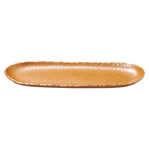 74707-461 強化 ナチュラル チョコ 13.0楕円長皿(大)|業務用食器カタログ陶里30号