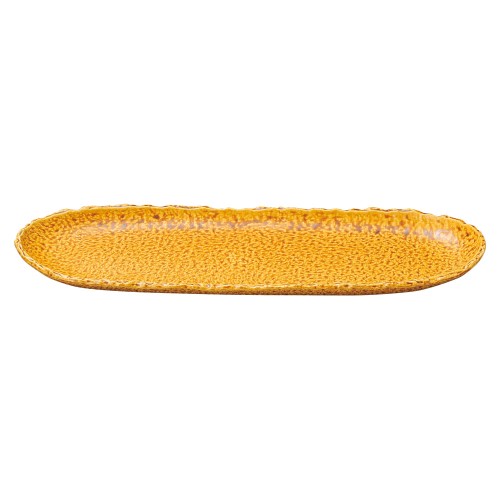 74709-461 強化 ナチュラル キャラメル 13.0楕円長皿(大)|業務用食器カタログ陶里30号