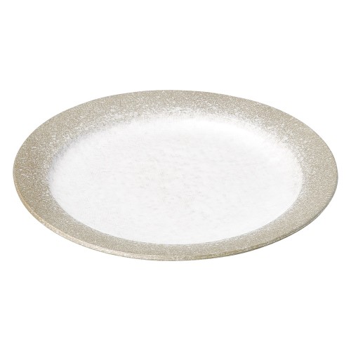 74811-461 強化 伊賀白吹 (リム付)9.0丸皿|業務用食器カタログ陶里30号