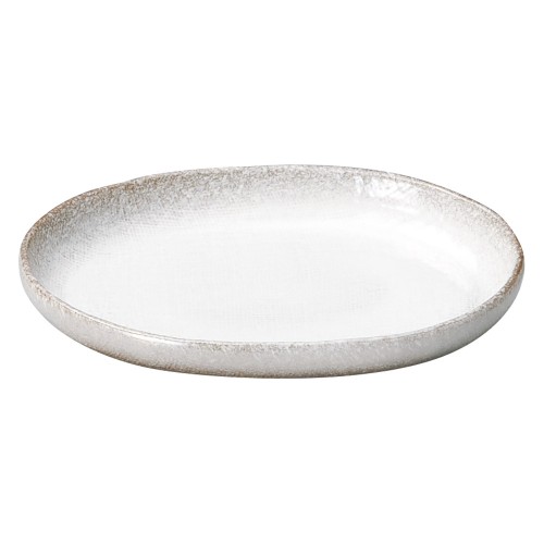 74812-461 強化 伊賀白吹 6.0小判皿|業務用食器カタログ陶里30号