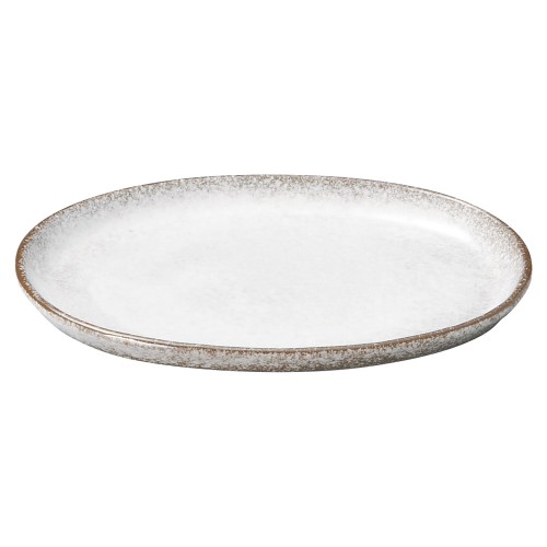 74813-461 強化 伊賀白吹 7.0小判皿|業務用食器カタログ陶里30号