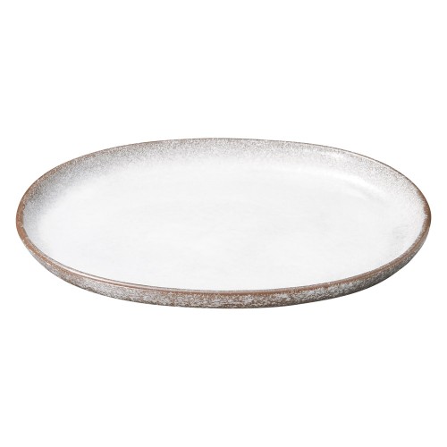 74815-461 強化 伊賀白吹 10.0小判皿|業務用食器カタログ陶里30号