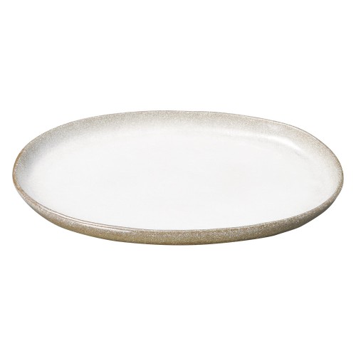 74816-461 強化 伊賀白吹 11.0小判皿|業務用食器カタログ陶里30号