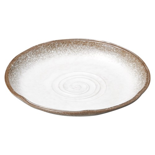 74839-461 強化 伊賀白吹 7.0花形丸皿|業務用食器カタログ陶里30号