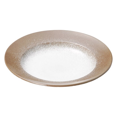 74903-461 強化 伊賀白吹 (段付)9.5深丸皿|業務用食器カタログ陶里30号