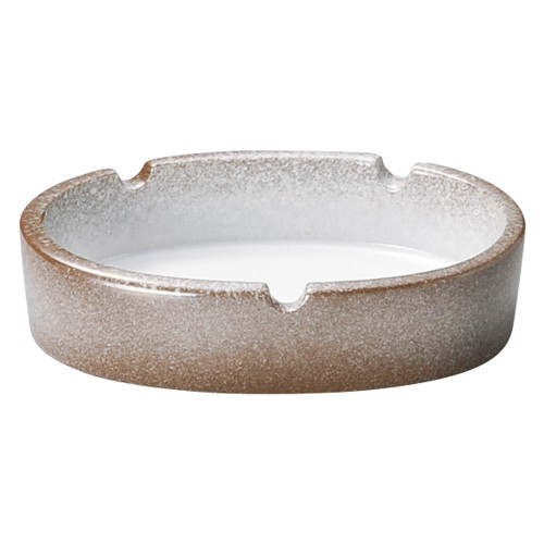 74944-461 強化 伊賀白吹 小判灰皿|業務用食器カタログ陶里30号