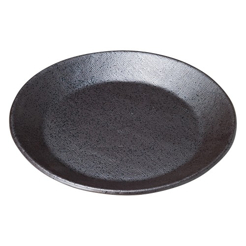 75121-461 強化 黒南蛮 (布目)6.5丸皿|業務用食器カタログ陶里30号