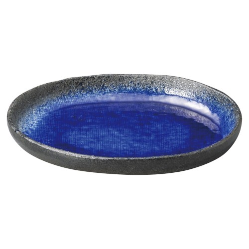 75327-461 強化 伊賀るり釉 6.0小判皿|業務用食器カタログ陶里30号