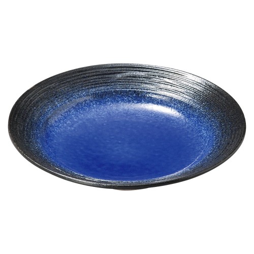 75334-461 強化 伊賀るり釉 (段付)6.0深丸皿|業務用食器カタログ陶里30号