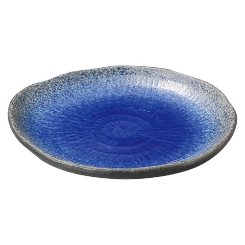 75341-461 強化 伊賀るり釉 5.0楕円皿|業務用食器カタログ陶里30号