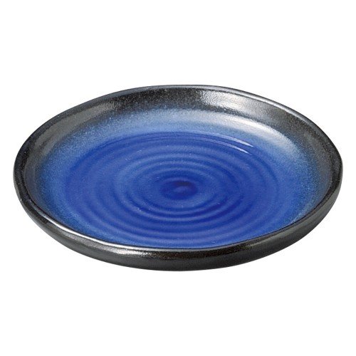 75342-461 強化 伊賀るり釉 4.5深丸皿|業務用食器カタログ陶里30号
