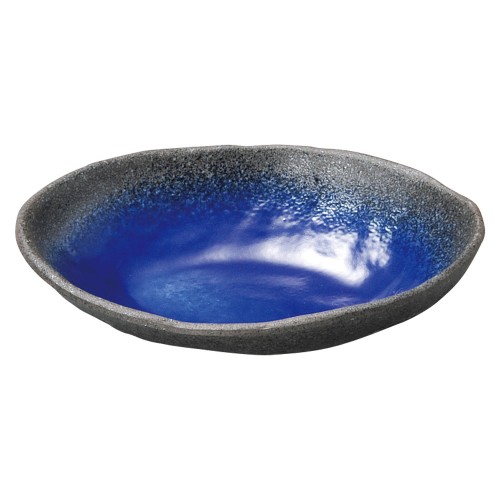 75345-461 強化 伊賀るり釉 (楕円)5.0鉢|業務用食器カタログ陶里30号