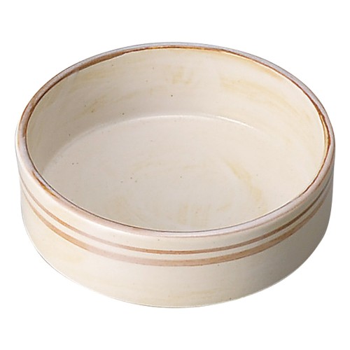 75963-461 白刷毛目筋 3.0切立丸丼|業務用食器カタログ陶里30号