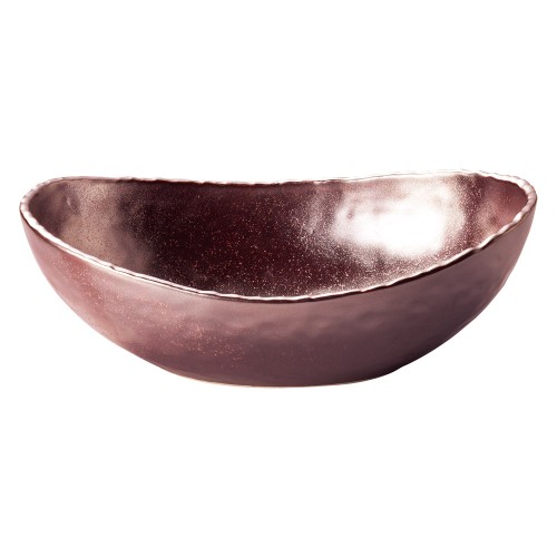 76205-461 紅銀彩 楕円7.0鉢|業務用食器カタログ陶里30号
