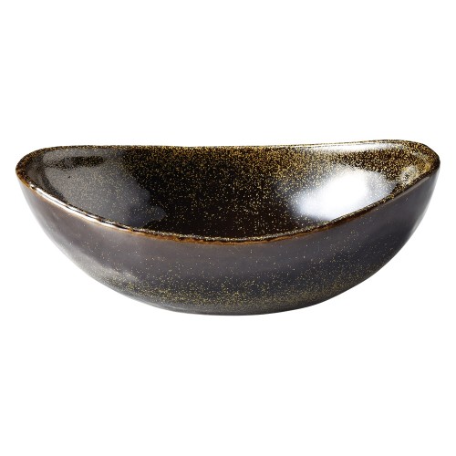76254-461 金彩天目 楕円5.5鉢|業務用食器カタログ陶里30号