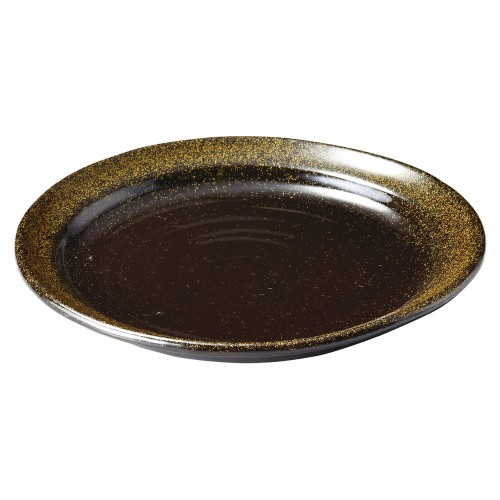 76263-461 金彩天目 (リム付)7.5丸皿|業務用食器カタログ陶里30号