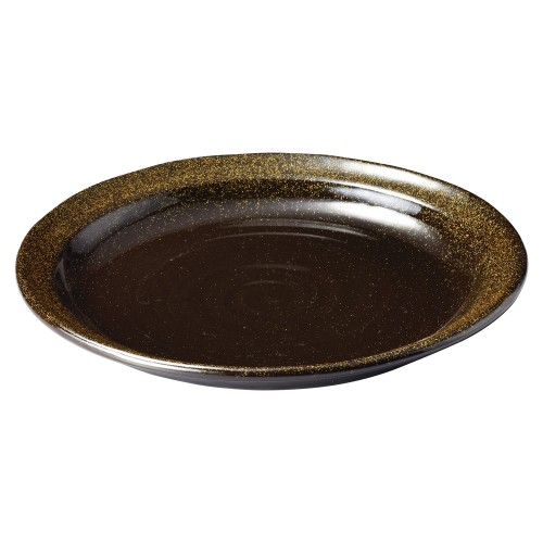 76264-461 金彩天目 (リム付)8.5丸皿|業務用食器カタログ陶里30号