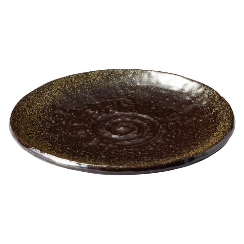 76269-461 金彩天目 石目5.0丸皿|業務用食器カタログ陶里30号