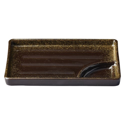 76271-461 金彩天目 7.0仕切付長角皿|業務用食器カタログ陶里30号