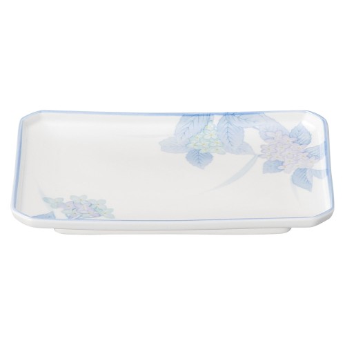 76621-121 京華あじさい 四ツ切焼物皿|業務用食器カタログ陶里30号