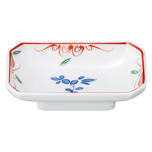 76857-181 染錦春日(強化) 四ツ切千代口|業務用食器カタログ陶里30号