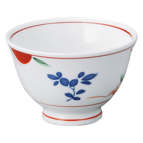 76879-181 染錦春日(強化) 反千茶|業務用食器カタログ陶里30号
